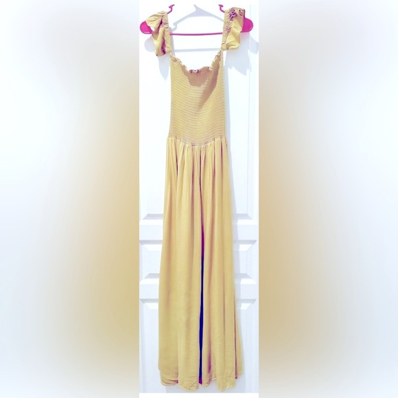 Revolve | Young Fabulous & Broke Frida Smocked Bodice On/Off Shoulder Maxi Dress - Picture 6 of 8